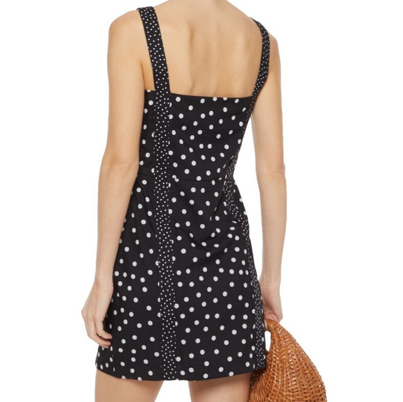 COPY - SOLID & STRIPED Woman Polka-Dot Broadcloth Mini Dress - Picture 4 of 8